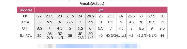 鞋码尺寸对照表,鞋上面写的chn 245是多大码图7
