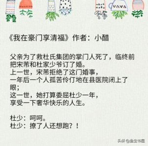 ​华贵清傲男主，娇柔乖巧女主，《我在豪门享清福》