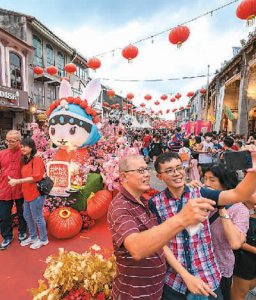 ​马来西亚槟城庙会满满“中国风”