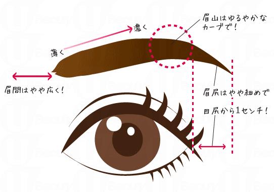 眉毛宽度的黄金比例 3大常见眉毛画法步骤